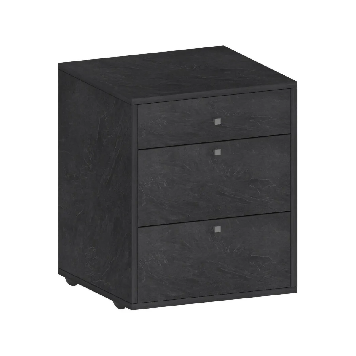 Salotto|Camera Da Letto > Dmora Cassettiera piccola ardesia 47x61h cm - Asgabat Grigio Ardesia