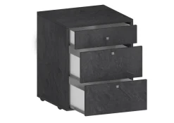 Salotto|Camera Da Letto > Dmora Cassettiera piccola ardesia 47x61h cm - Asgabat Grigio Ardesia