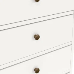 Cassettiera rustica bianca 96x139h cm - Gaetana