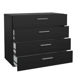 Cassettiera salvaspazio nera 80x68h cm - Arwen