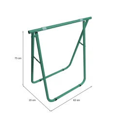 Oggettistica > Dmora Cavalletto Osimo, 62x35 h75 cm, Verde