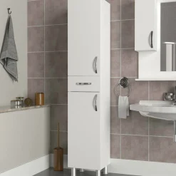 Mobili Colonna > Dmora Colonna 2 ante 35x179h cm - Giuda Bianco