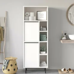 Colonna 2 ante 160x45h cm bianco - Merbok