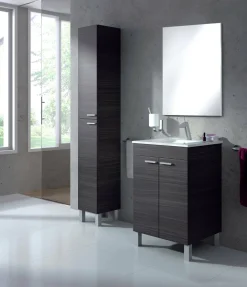 Bagno|Lavanderia > Dmora Colonna 2 ante 30x182h cm - Ark Grigio Cenere