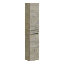 Mobili Colonna|Bagno > Dmora Colonna sospesa bagno 2 ante 30x150h cm rovere - Notte Marrone Quercia