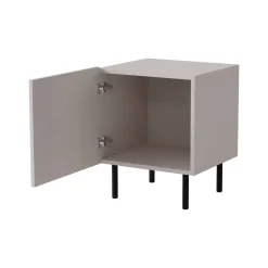 Comodino 1 anta beige 44x40x51h cm - Set di 2 comodini Livraga