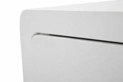 Comodino 1 anta bianco e oro 50x32x50h cm - Suze