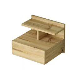 Comodini|Camera Da Letto > Dmora Comodino a parete quercia 40x35x32h cm - Aviatico Marrone Quercia