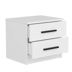Comodino basso bianco 50x47x40h cm - Iune