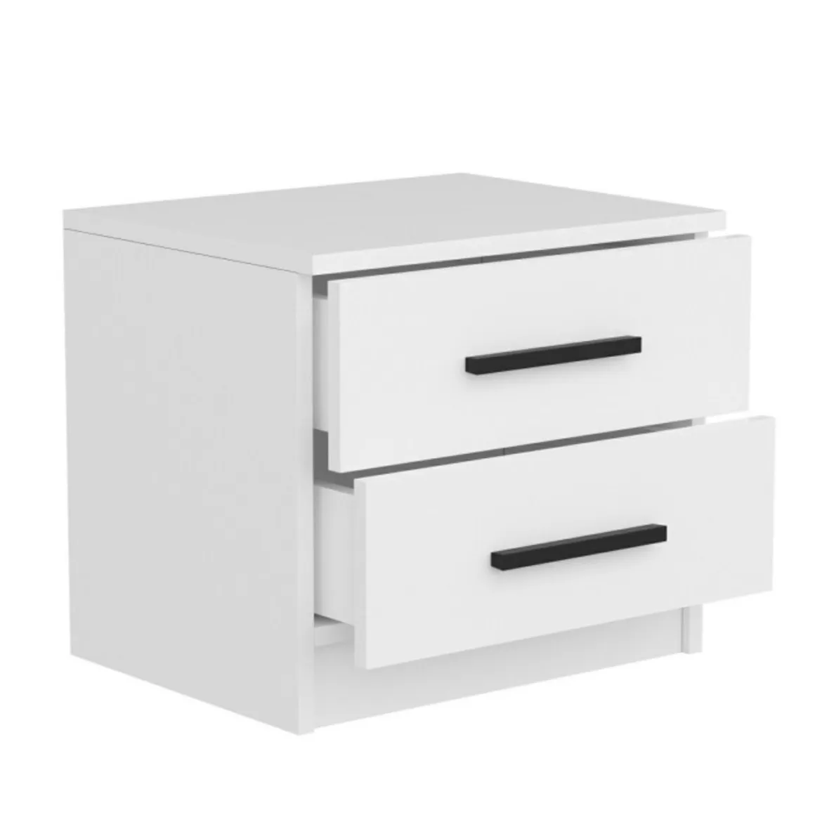 Comodino basso bianco 50x47x40h cm - Iune