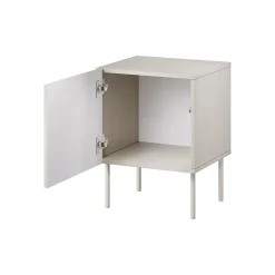 Comodino Beige Cassetti un Ripiano 59x42x44.5h cm, Un'anta - Russi