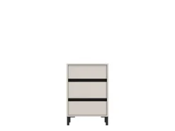 Comodini > Dmora Comodino Bianco Nero un Ripiano Apertura Battente 40x35x60h cm, Un'anta - Vestone Nero, Bianco