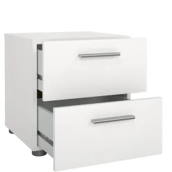 Comodini > Dmora Comodino 2 cassetti 40x40x42h cm - Apolla Bianco