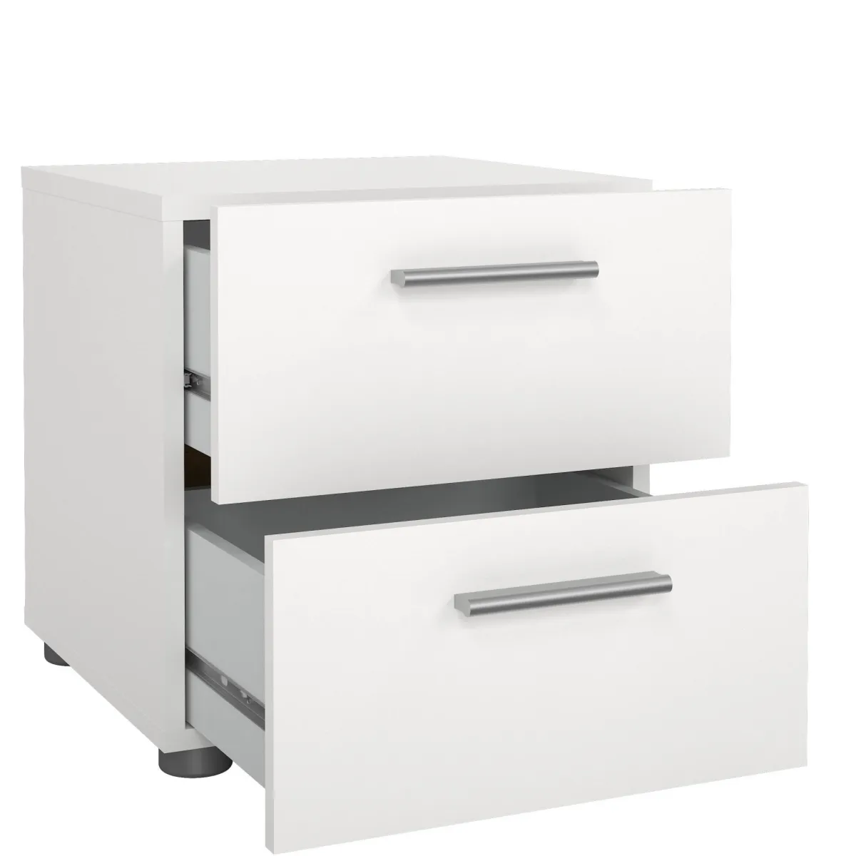 Comodini > Dmora Comodino 2 cassetti 40x40x42h cm - Apolla Bianco