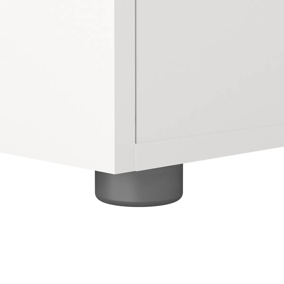 Comodini > Dmora Comodino 2 cassetti 40x40x42h cm - Apolla Bianco