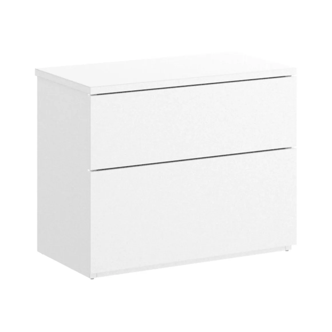 Comodino 2 cassetti bianco 52x34x42h cm - Acri