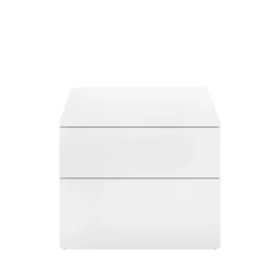 Comodino 2 cassetti bianco 52x34x42h cm - Acri