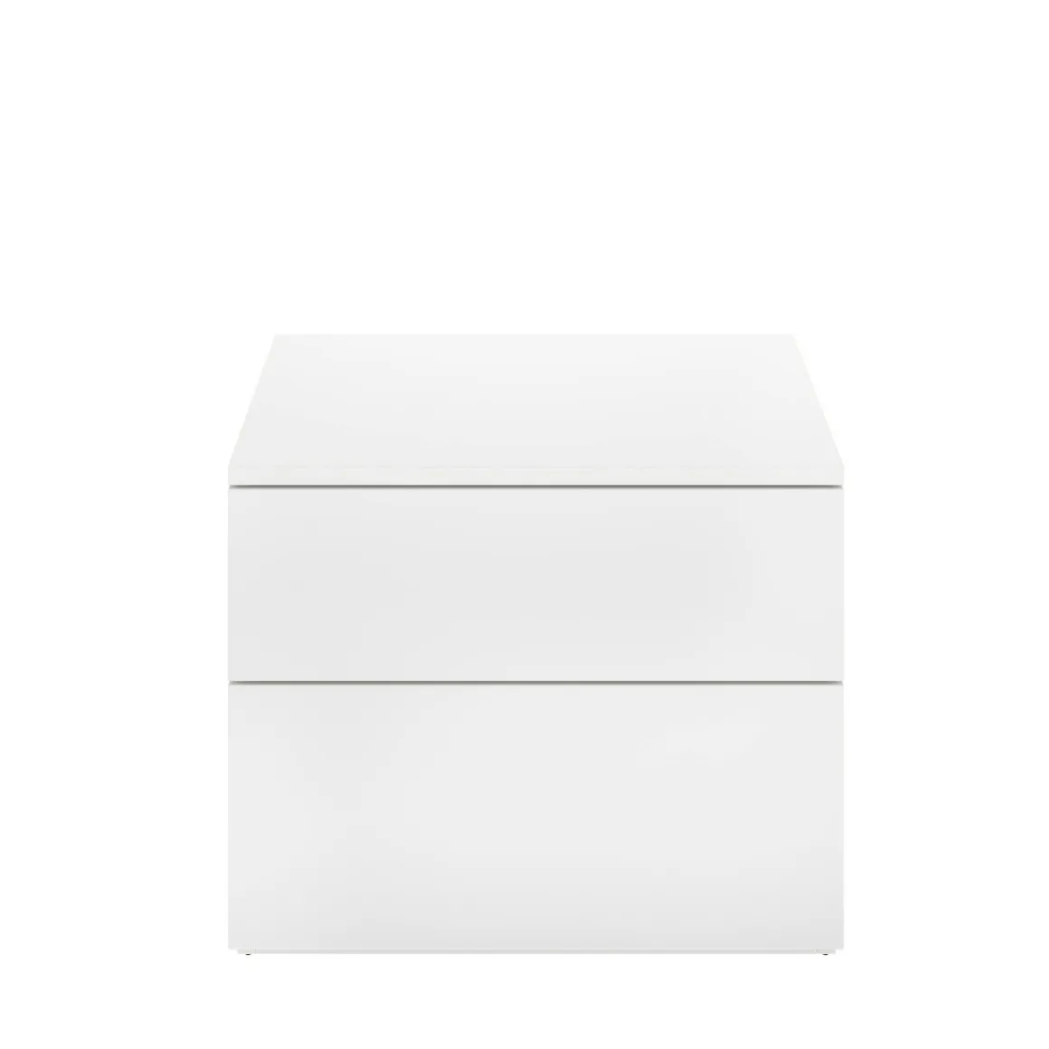 Comodino 2 cassetti bianco 52x34x42h cm - Acri