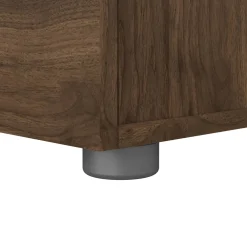 Comodini > Dmora Comodino 2 cassetti noce 40x40x42h cm - Apolla Marrone Noce