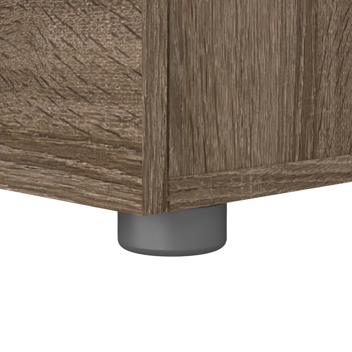 Comodino 2 cassetti rovere 40x40x42h cm - Apolla