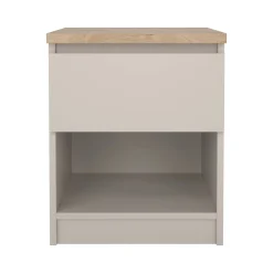 Comodini > Dmora Comodino 1 cassetto 40x40x49h cm - Solantra Beige