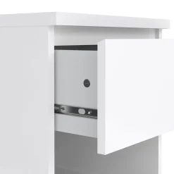 Comodino 1 cassetto bianco lucido 40x40x49h cm - Scolastica