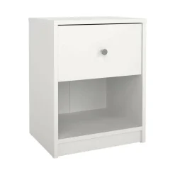 Comodini > Dmora Comodino 1 cassetto 37x35x47h cm - Giustina Bianco