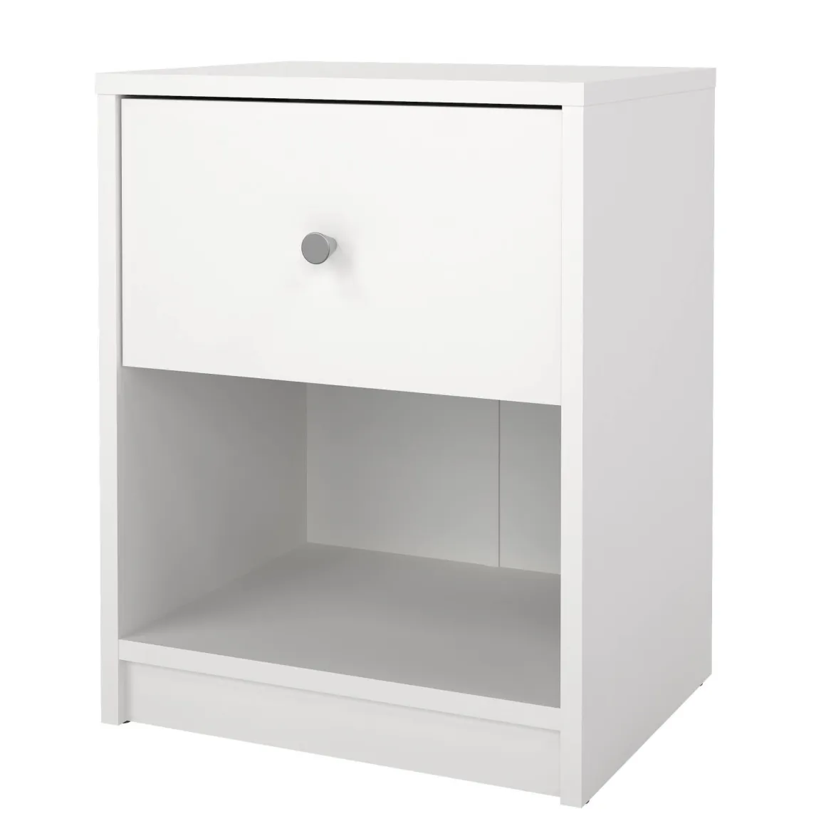 Comodini > Dmora Comodino 1 cassetto 37x35x47h cm - Giustina Bianco