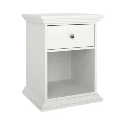 Comodino 1 cassetto bianco 47x43x63h cm - Pascal