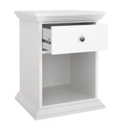 Comodino 1 cassetto bianco 47x43x63h cm - Pascal