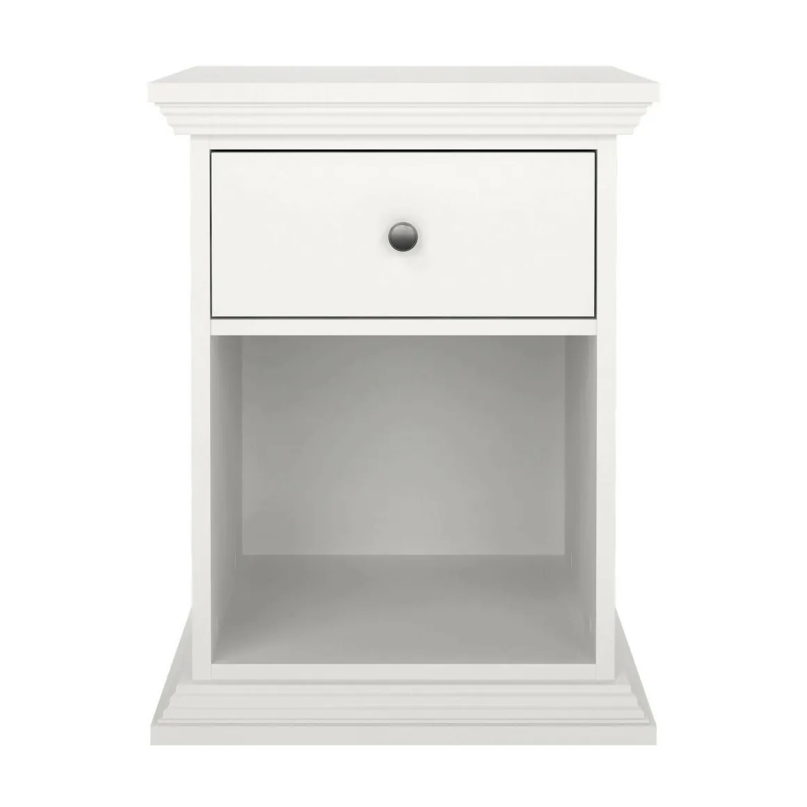 Comodino 1 cassetto bianco 47x43x63h cm - Pascal