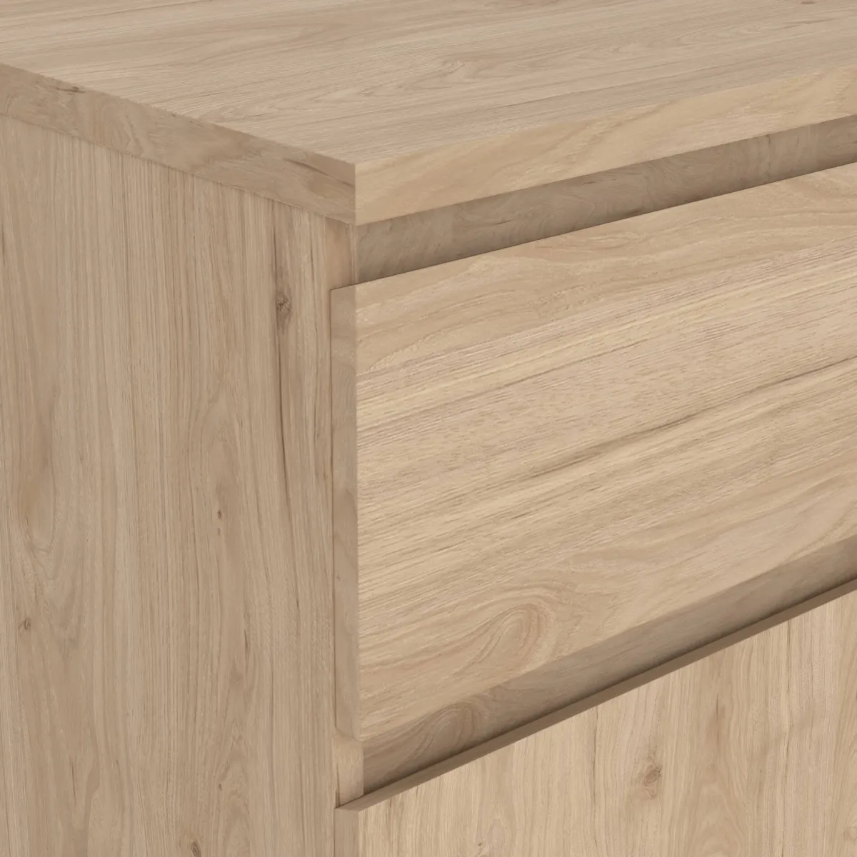 Comodini > Dmora Comodino 1 cassetto rovere 40x40x70h cm - Delfini Marrone Rovere