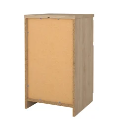 Comodini > Dmora Comodino 1 cassetto rovere 40x40x70h cm - Delfini Marrone Rovere