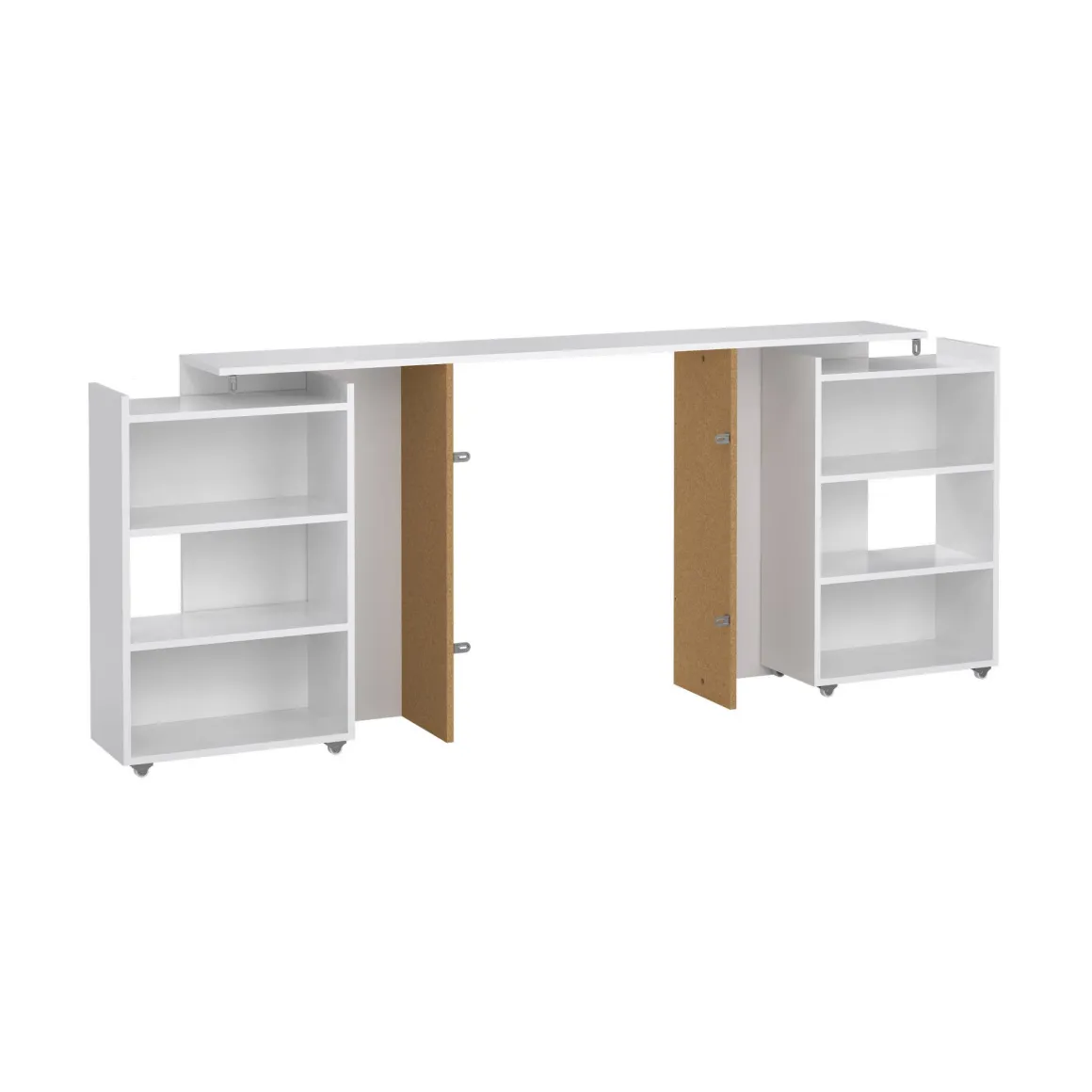 Comodino classico bianco lucido 164x26x79h cm - Delfino