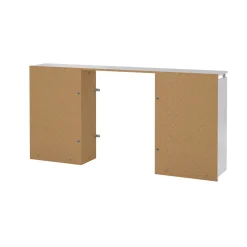 Comodino classico bianco lucido 164x26x79h cm - Delfino