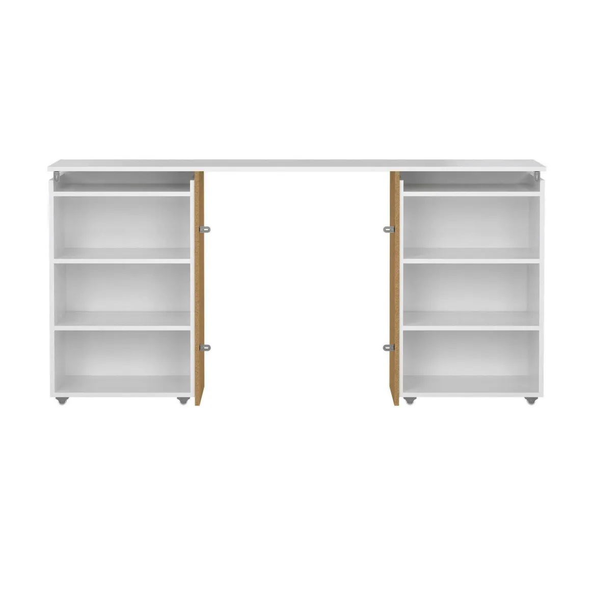Comodino classico bianco lucido 164x26x79h cm - Delfino