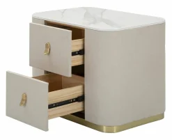 Comodino classico crema e oro 60x40x47h cm - Christov