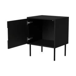 Comodini > Dmora Comodino classico 50x40x61h cm - Set di 2 comodini Ussana Nero