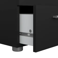 Comodino design nero 40x40x42h cm - Fedora