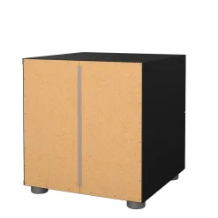 Comodino design nero 40x40x42h cm - Fedora