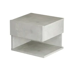 Comodini|Camera Da Letto > Dmora Comodino in legno 40x31x35h cm - Lira Argento