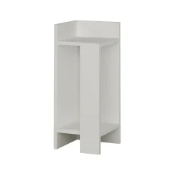 Comodini|Camera Da Letto > Dmora Comodino in legno 25x27x60h cm - Asterix Bianco