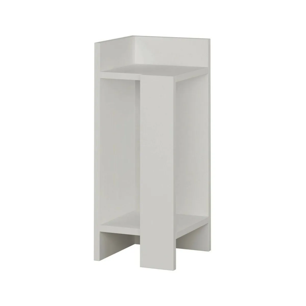 Comodini|Camera Da Letto > Dmora Comodino in legno 25x27x60h cm - Asterix Bianco
