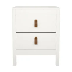 Comodini > Dmora Comodino in legno 43x38x54h cm - Fred Bianco