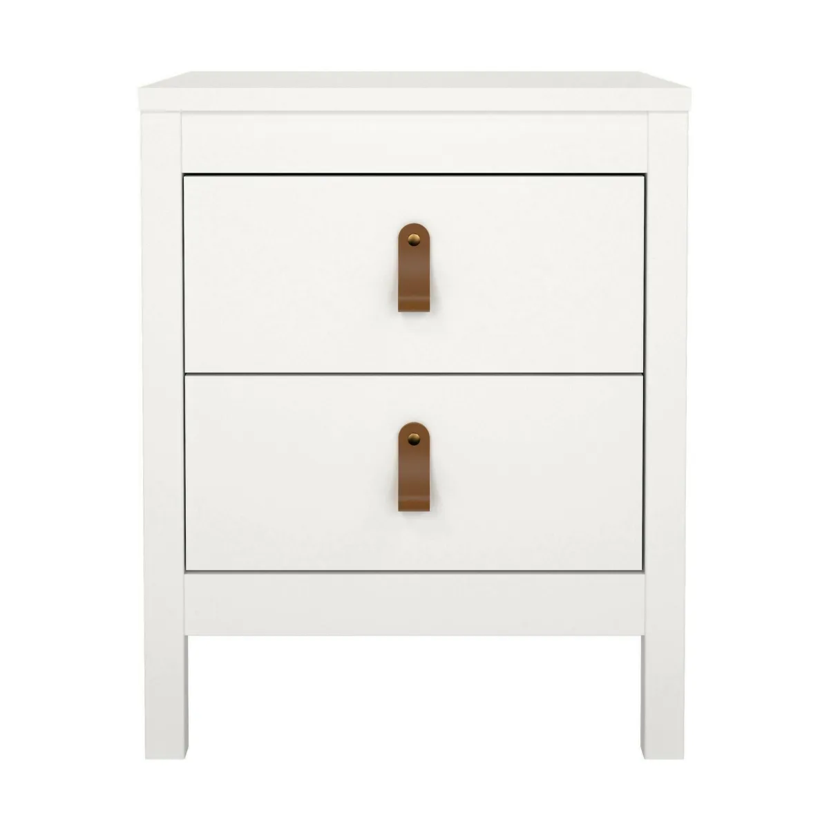 Comodini > Dmora Comodino in legno 43x38x54h cm - Fred Bianco