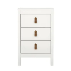 Comodino in legno bianco 43x38x70h cm - Lombardia