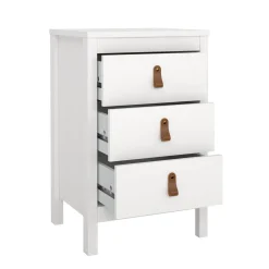 Comodino in legno bianco 43x38x70h cm - Lombardia