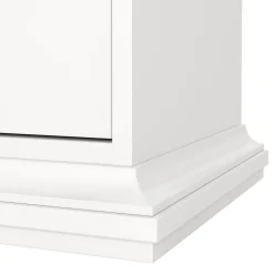 Comodino in legno bianco 43x40x69h cm - Mauricette