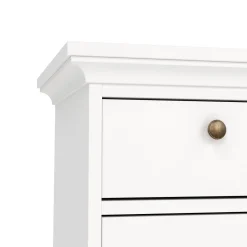 Comodino in legno bianco 43x40x69h cm - Mauricette