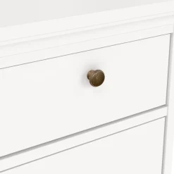 Comodino in legno bianco 43x40x69h cm - Mauricette